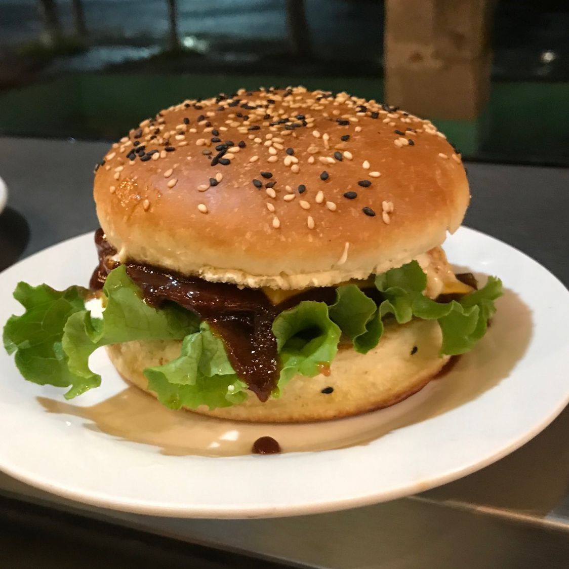 Hamburguesa con Tocino