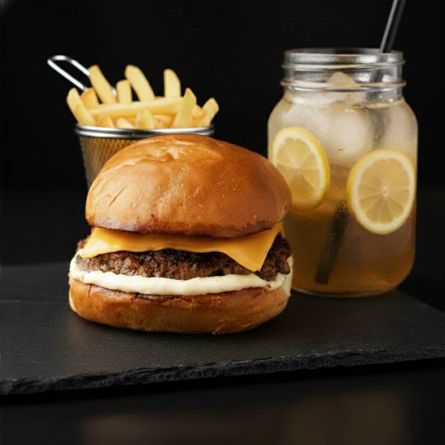 El Combo Burger Personal Mor+ Papas+ Limonada