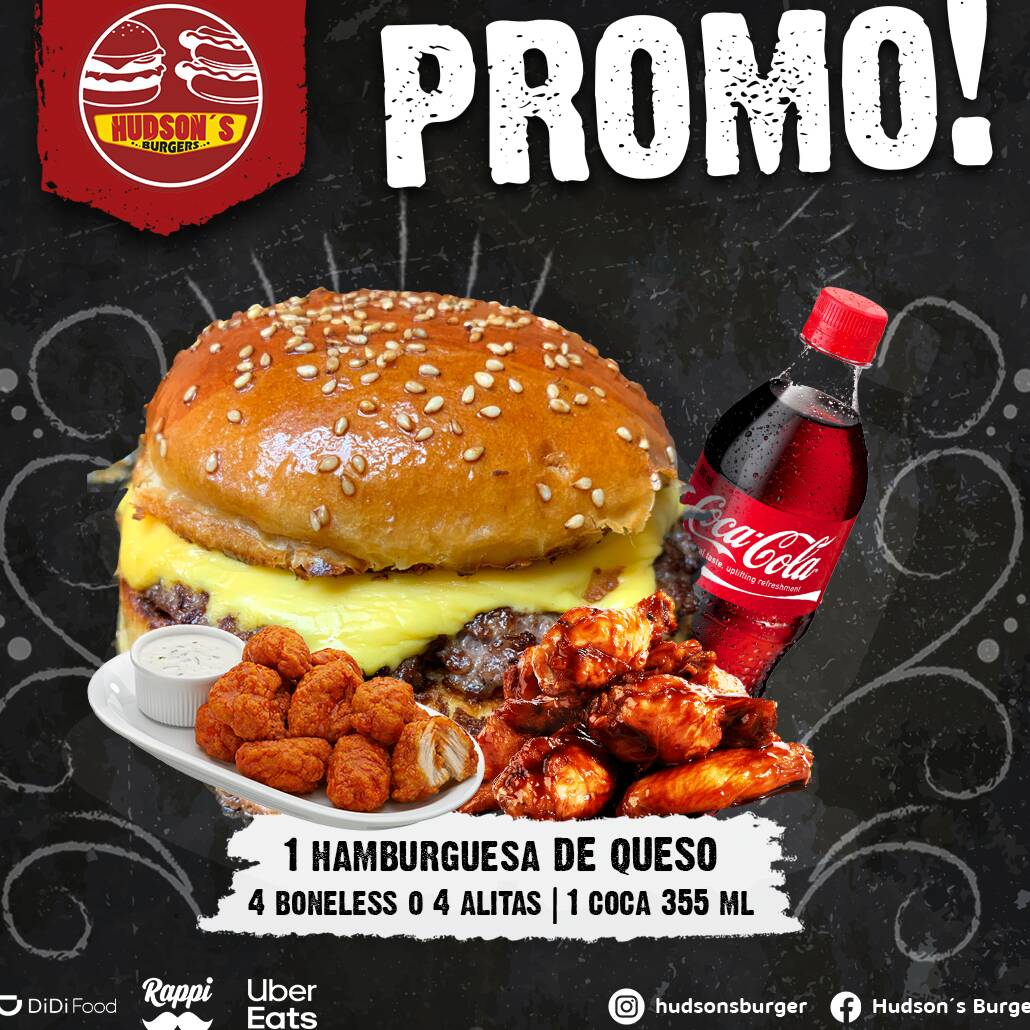 Queso SENCILLA + 4 Alitas/boneless+coca355ml