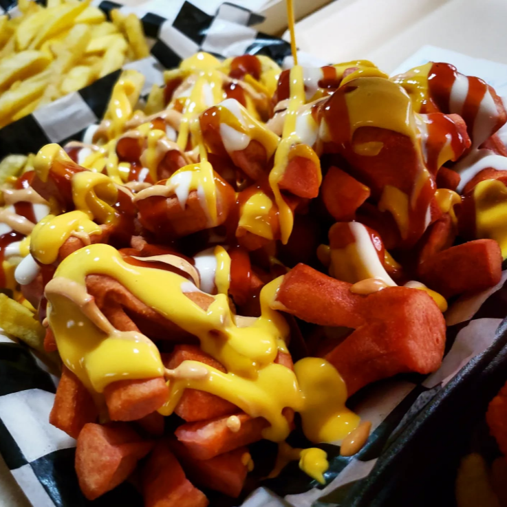 Salchipulpos con Papas