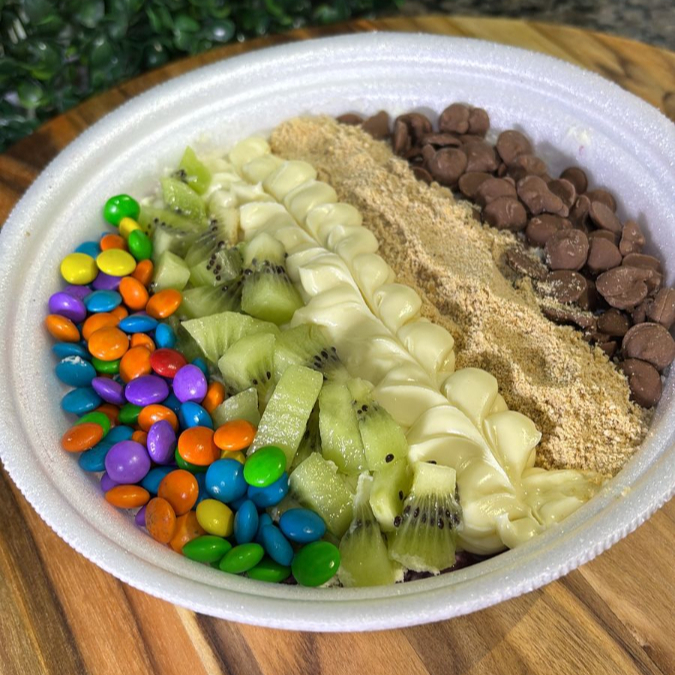 Açaí na tigela personalizado - monte do seu jeito. (serve até 2 pessoas)