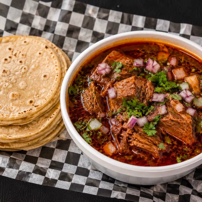1/2 orden de birria en caldo 🌮🔥