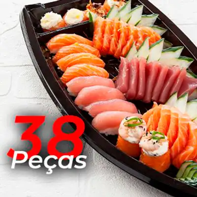 8 Sashimi Salmão Trufado 8 Sashimi de Salmão 8 Sashimi de Atum 4 Sushi Salmão Trufado 4 Sushi de Atum 2 Joe Joe Trufado 2 Joe Joe Crispy 2 Joe Joe Ebi (Camarão)