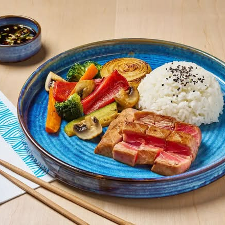 Roast Tuna – Atún Sellado, Soya Dulce y Salsa Tárt