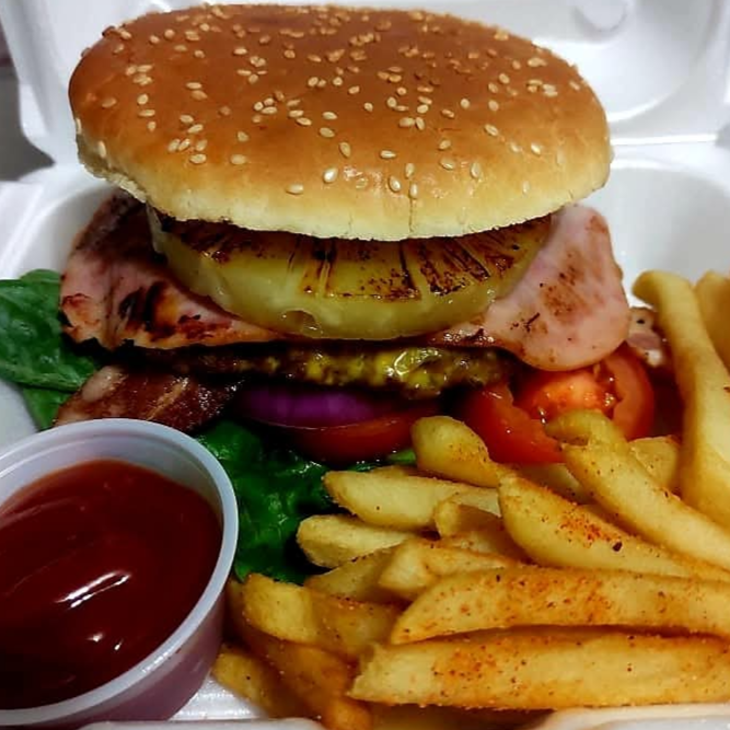 Hamburguesas Hawaiana