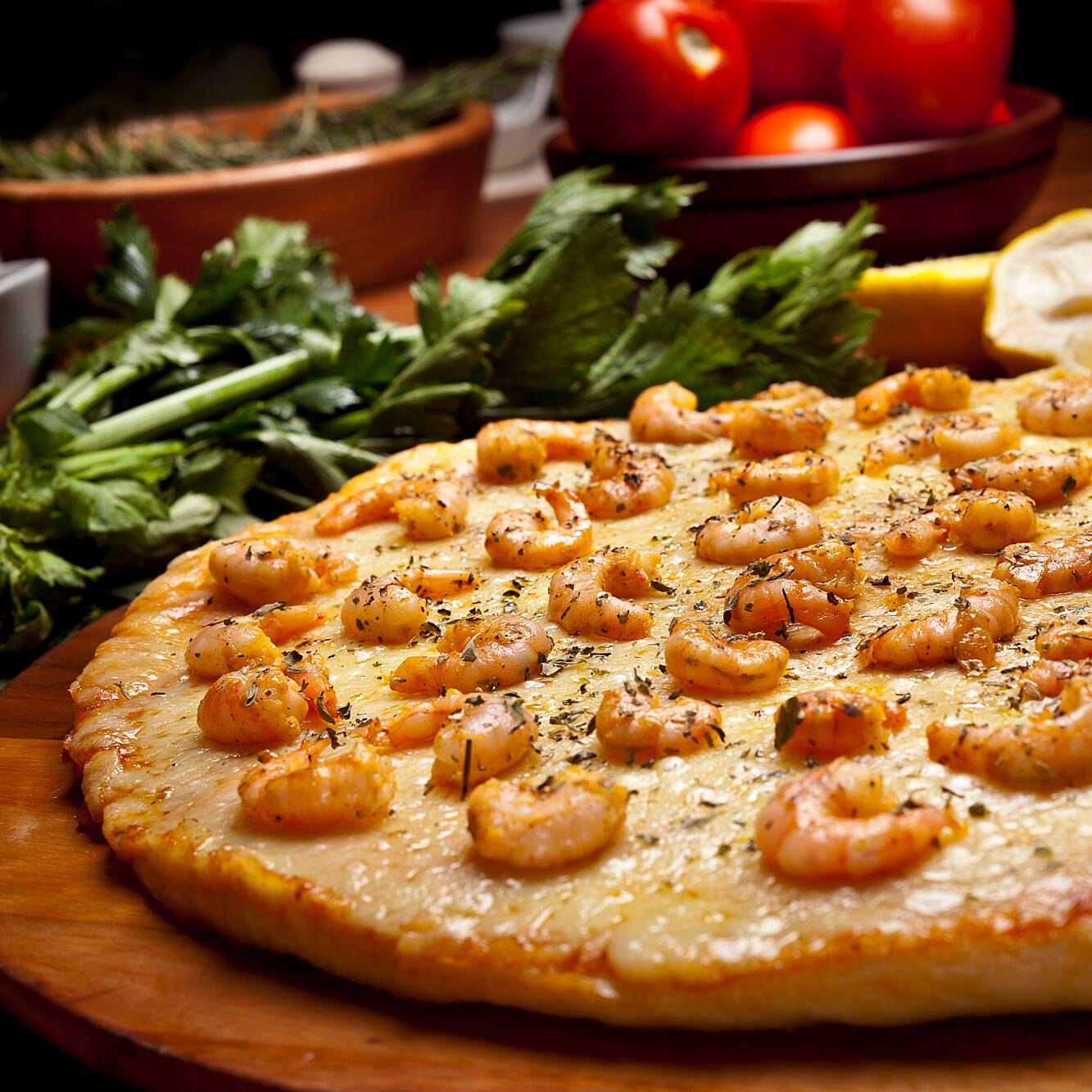 Pizza de Camarones