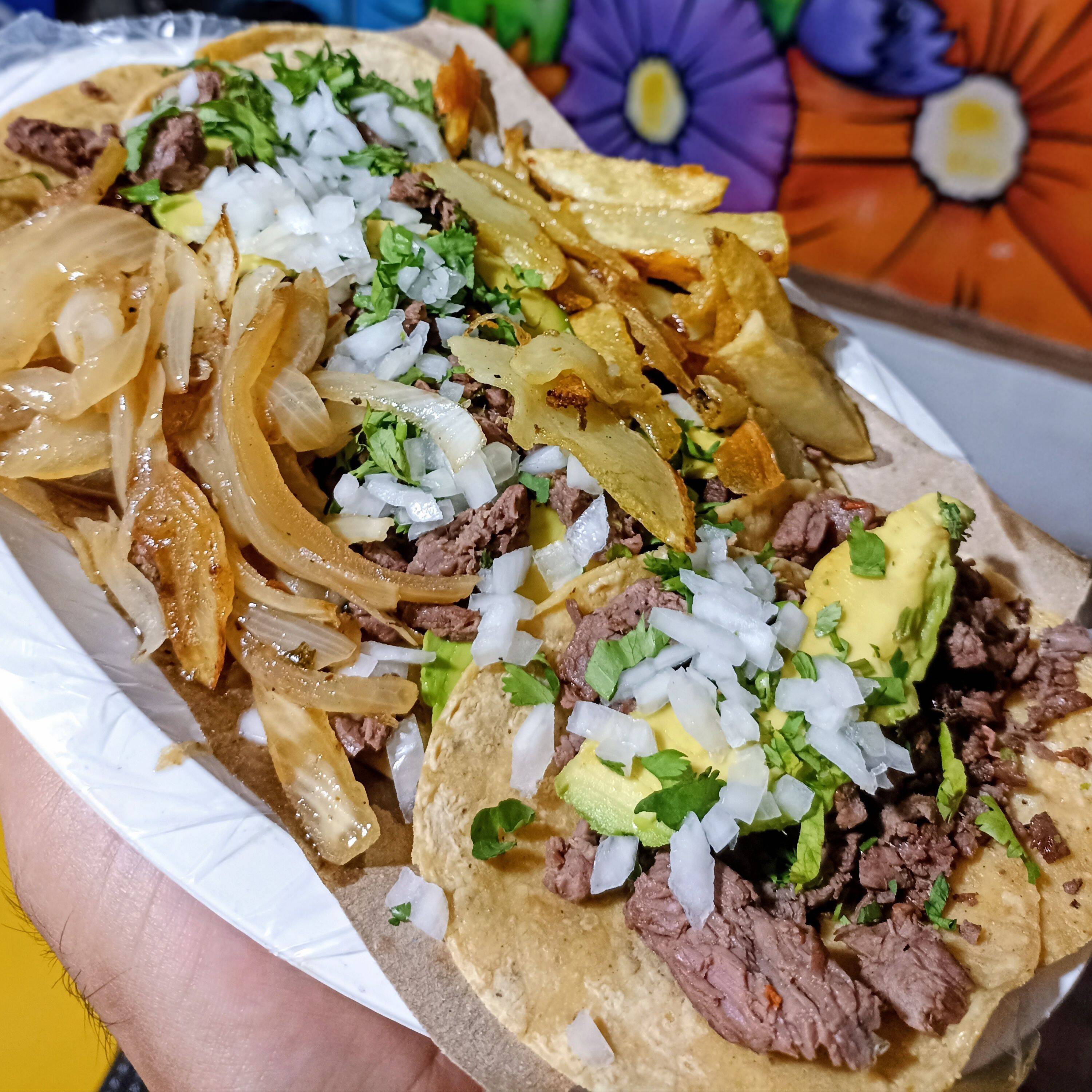 taco de arrachera