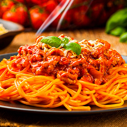 Pasta Bolognesa + Bebida