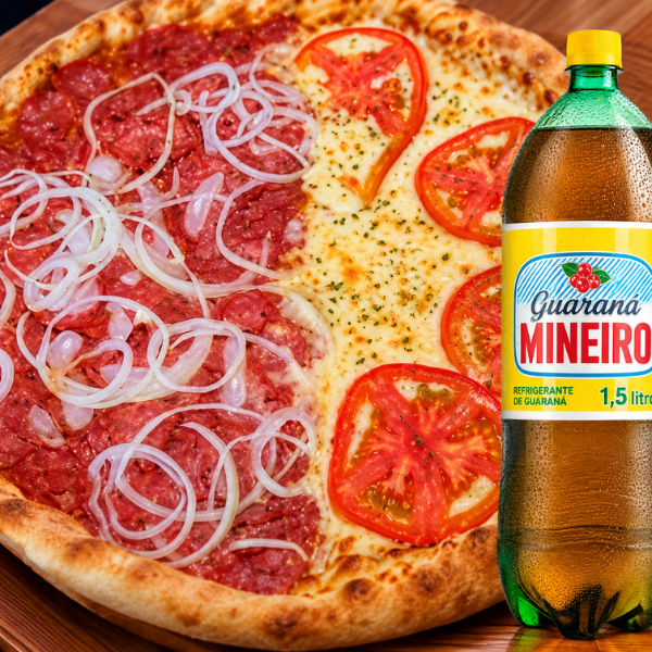 Escolha Até 2 Sabores Irresistíveis e Acompanhe com um Refri Bem Gelada pra Completar a Experiência. Combinação que Nunca Falha!