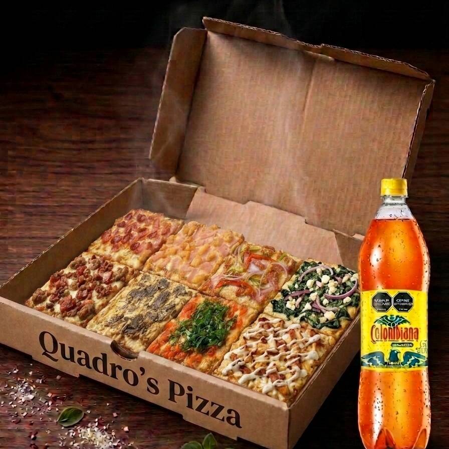 Combo 8 Pizzas A Elección + Gaseosa 1.5L