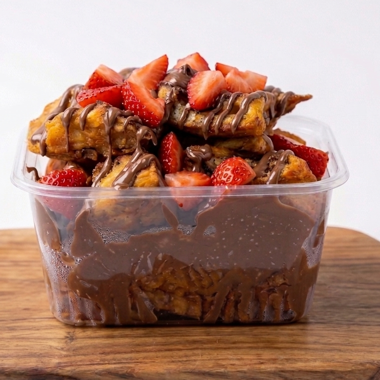 Croissant Francés NUTELLA + Fresas