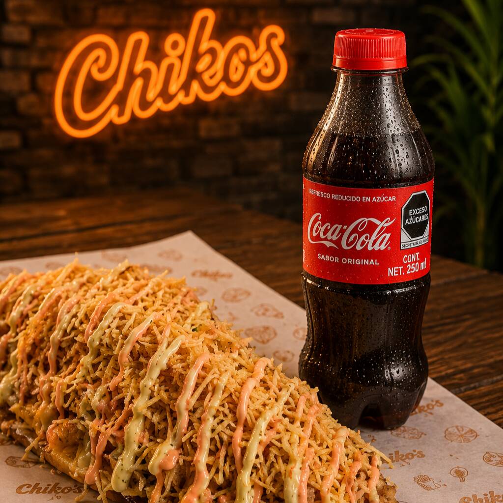 Salchipollo Escoces + Coca Cola 250 Ml