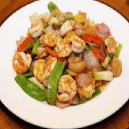 Langostino con Verduras