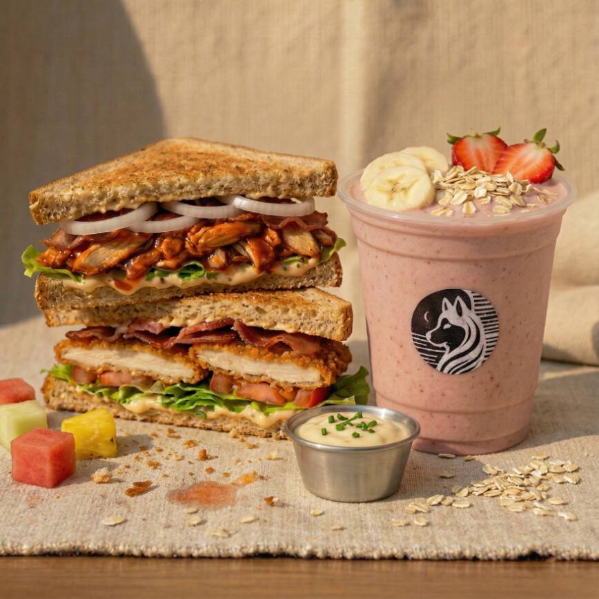 Luna Creciente ( Club Sandwich + Licuado )