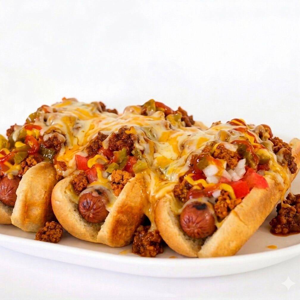 3 Pzas de Hot Dog con Chorizo con Queso Manchego