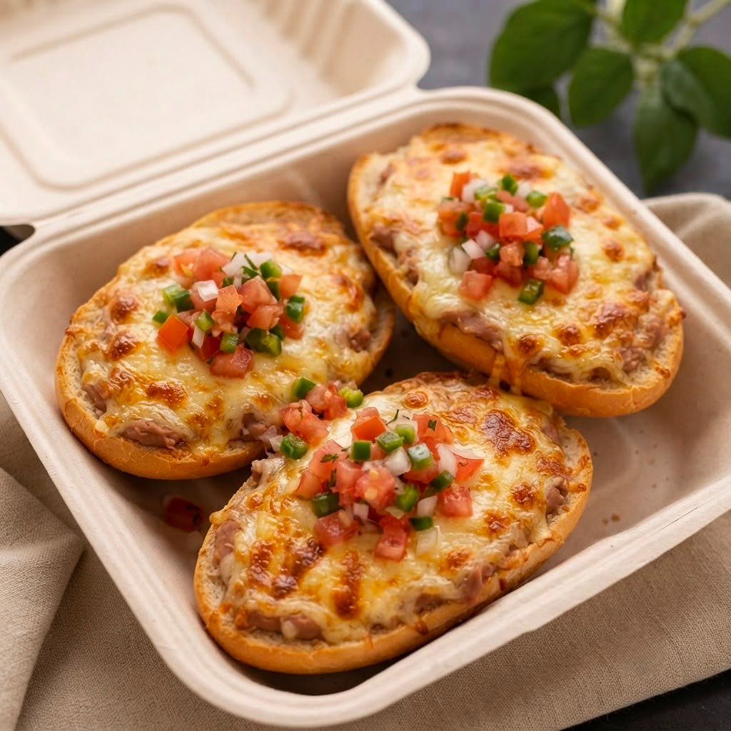Molletes (Elige tu topping favorito)