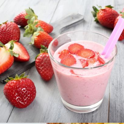 Jugo de Fruta con Leche