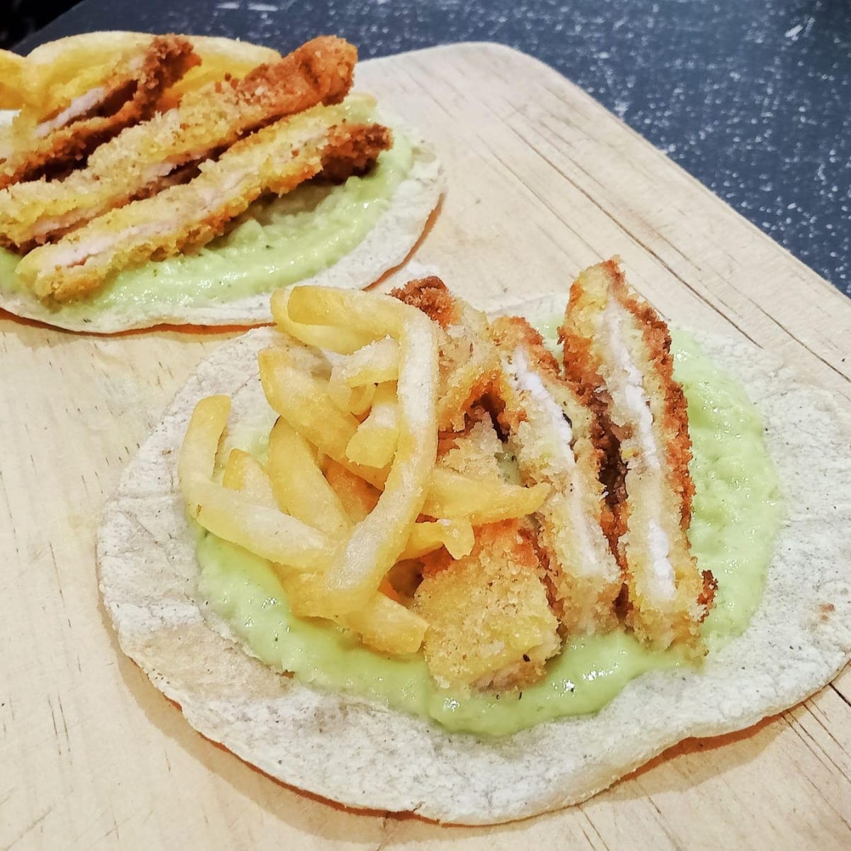 Tacos de Milanesa de Pollo