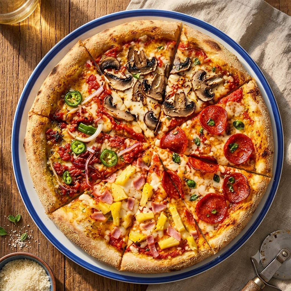 Pizza Sabores Cruzados Grande