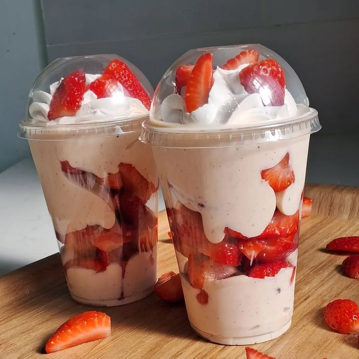 Fresas con crema