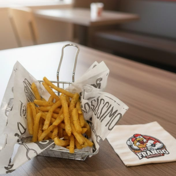 Porção de 250g de batatas fritas deliciosas e crocantes!