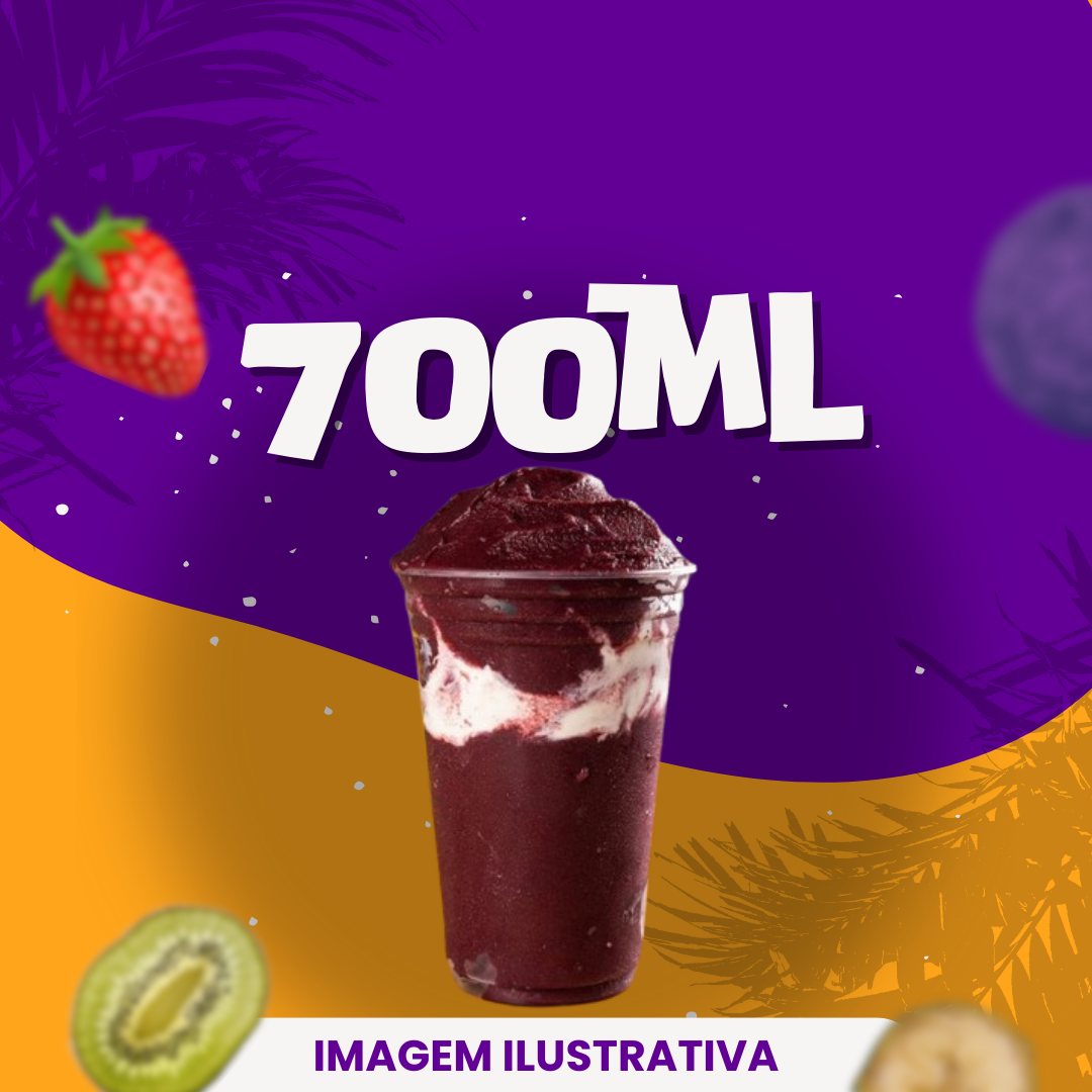 Desfrute de um Açaí delicioso e de textura sem igual! Feito com todo cuidado para você. Todos os ingredientes selecionados por você irão dentro do copo, não enviamos separados. São até 3 ingredientes grátis.