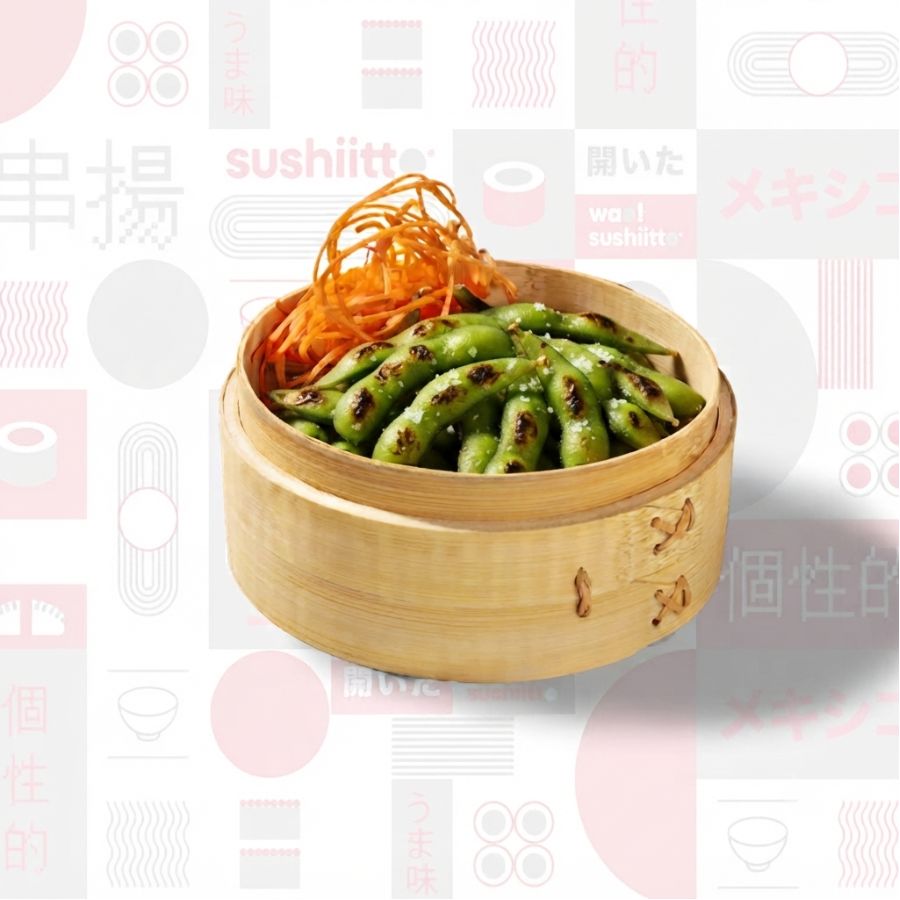 Edamames Asados con Shishimi