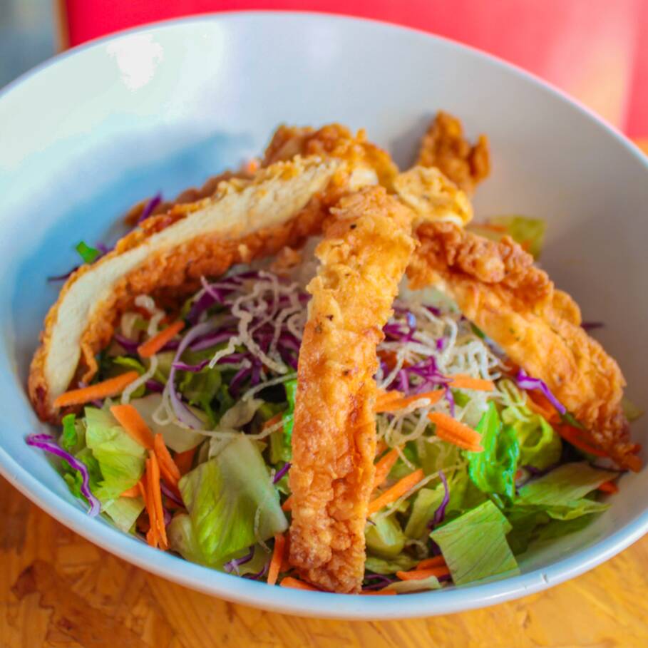 Ginger Cryspy Chicken Salad