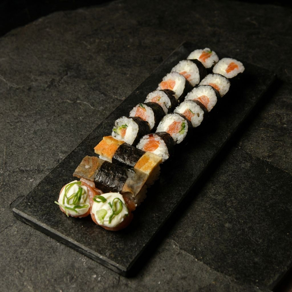 Monte do seu jeito! São 12 rolls, 2 sushis e 2 joes à sua escolha. Ideal para quem quer variedade na medida certa. #combojapones #personalizado #sushi #rolls #ifood #deliveryjapones #sushilovers