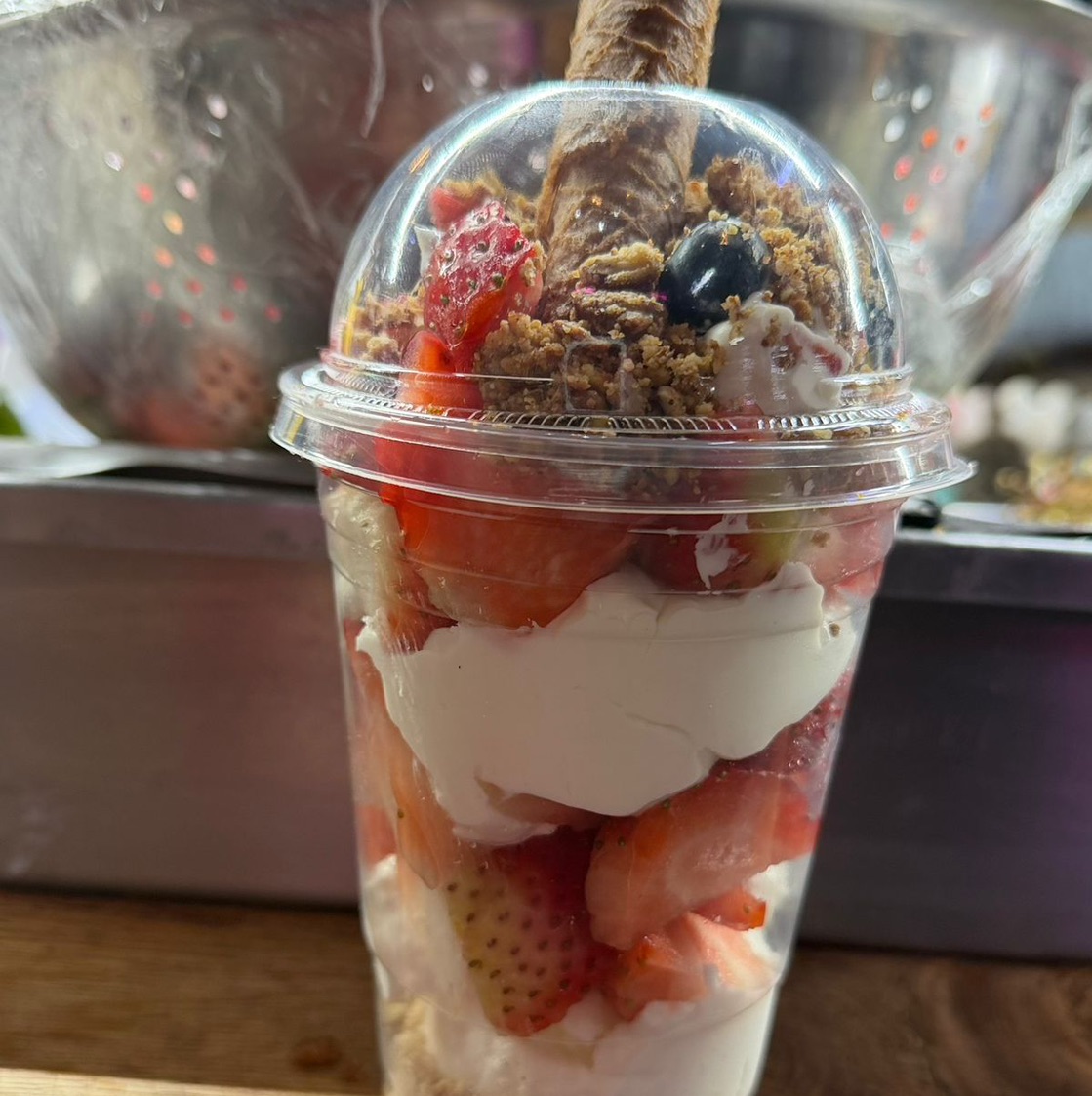 Fresas con Queso de Cabra