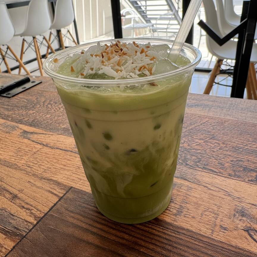 Latte de Matcha y Coco