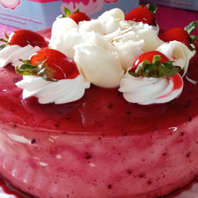 Pastel tres leches zarzamora