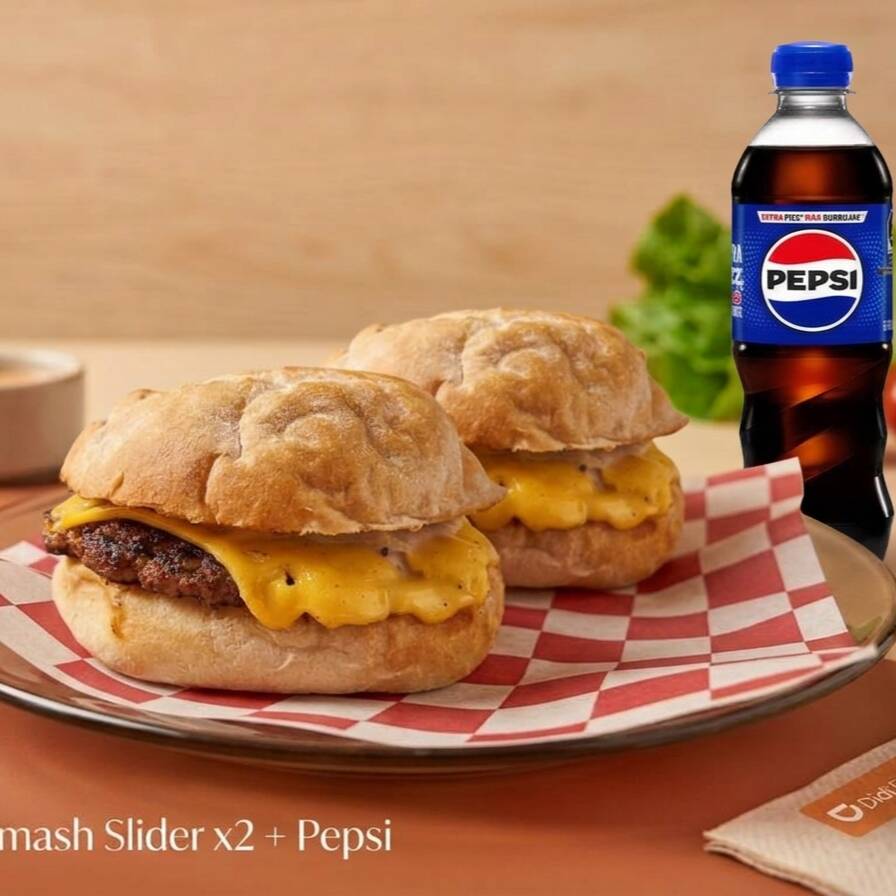 Combo De 2 Smash Slider + Pepsi De 355ml