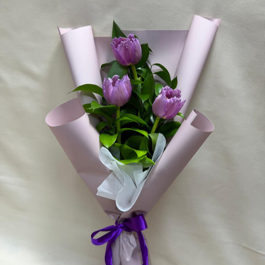 Ramo 3 tulipanes lilas
