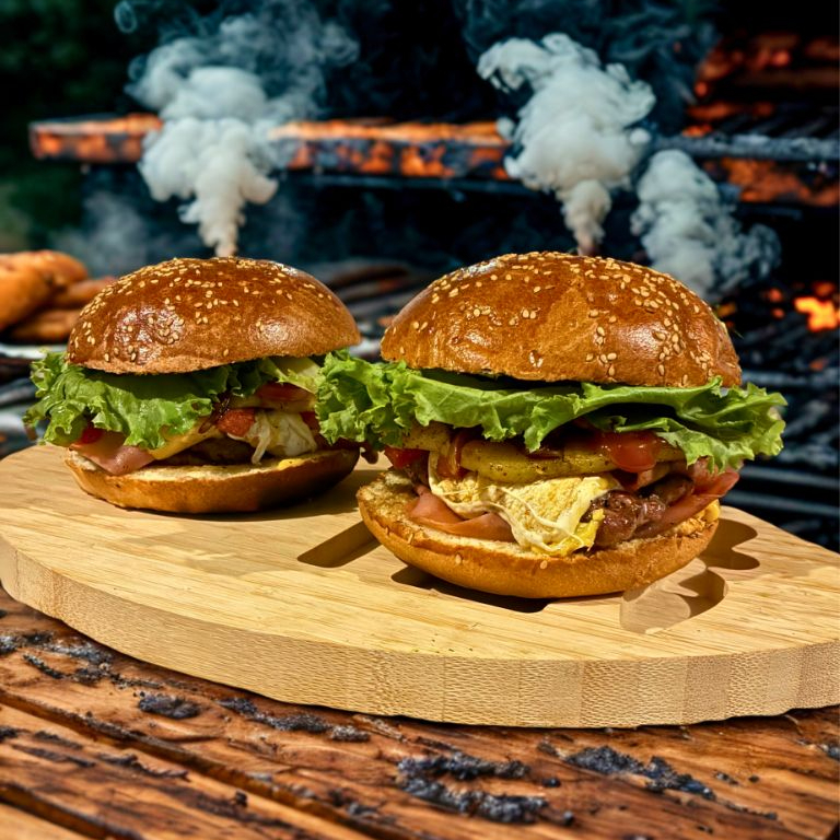 Double Cheese Burguer con Papas