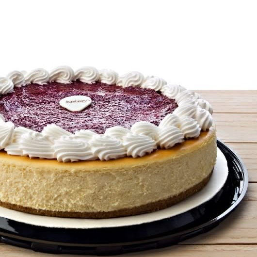 Rebanada de chesse cake de frambuesa