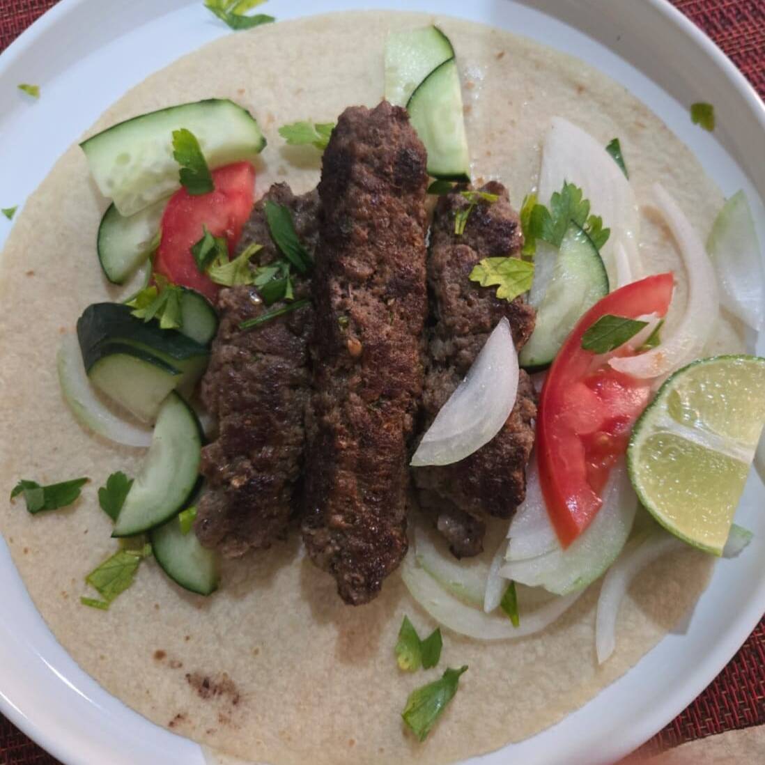 Shish kabab de res