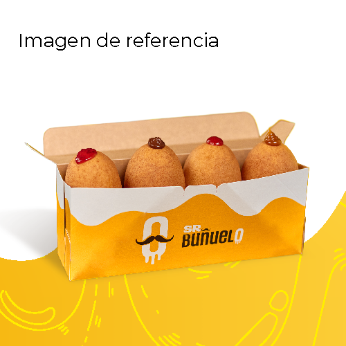Caja X 4 Buñuelos Rellenos