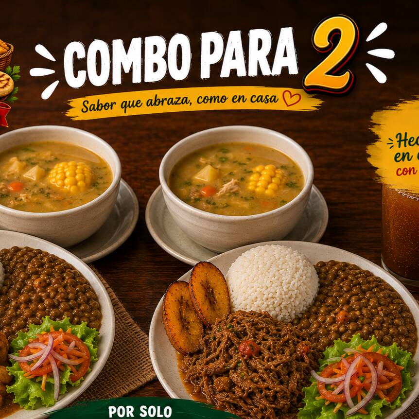 Combo Caleñazo: 2 Almuerzo Caseros + Jugo
