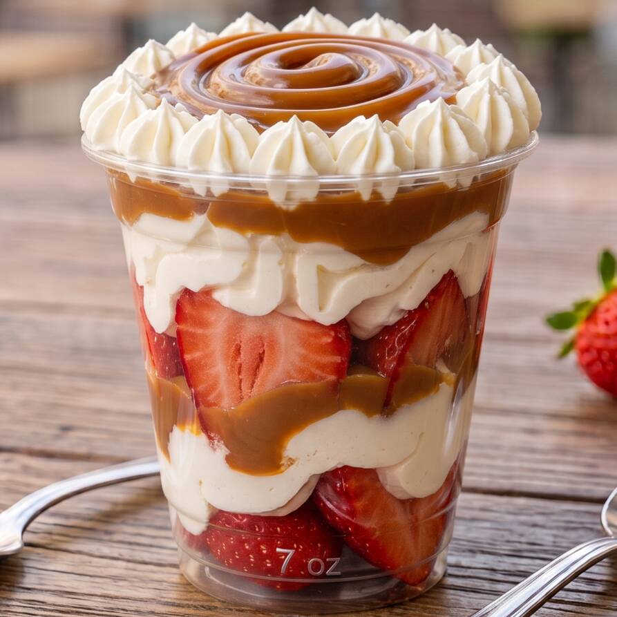 Fresas con Crema Vaso 7 Oz