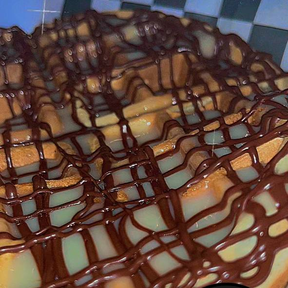 Waffle nutella lechera