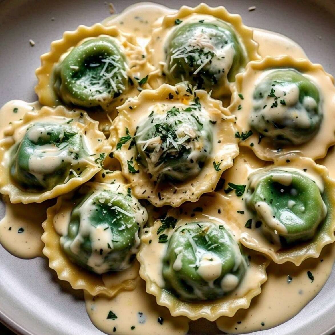 RAVIOLES CON HARTO QUESO