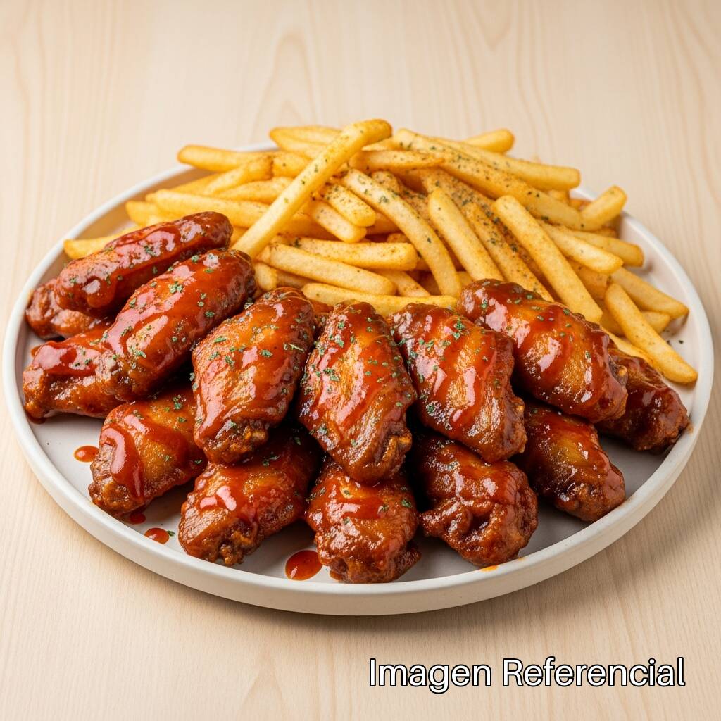 Combo Alitas Pareja (10 Alitas + Papas Medianas)