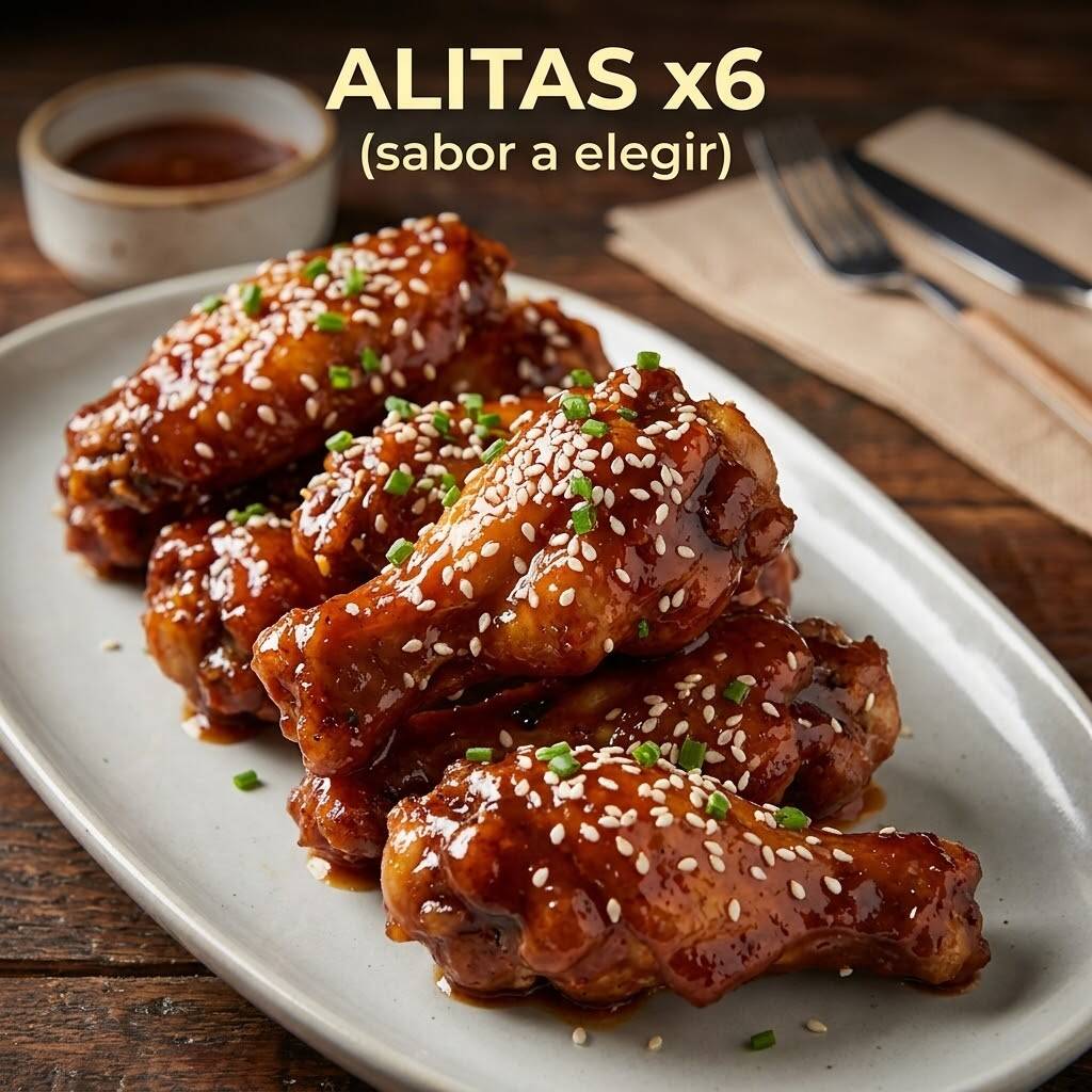 Alitas X6 (1 Sabor)