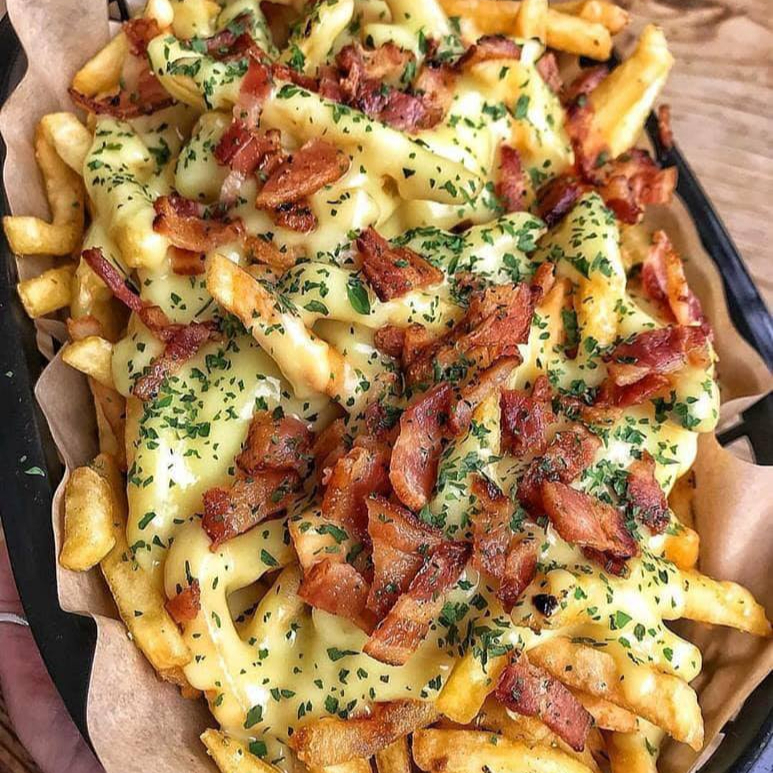 Papas Fritas con Tocino