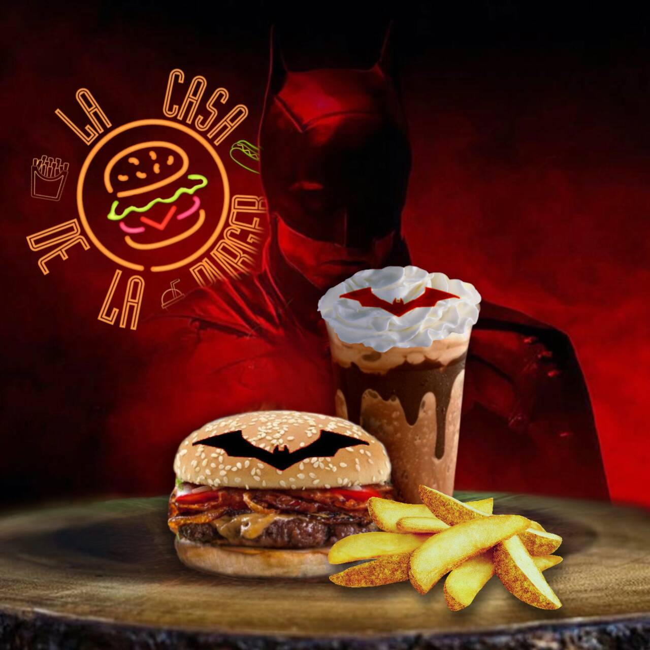 Combo Batman - Batman + Papas Gajo + Frappe Batman