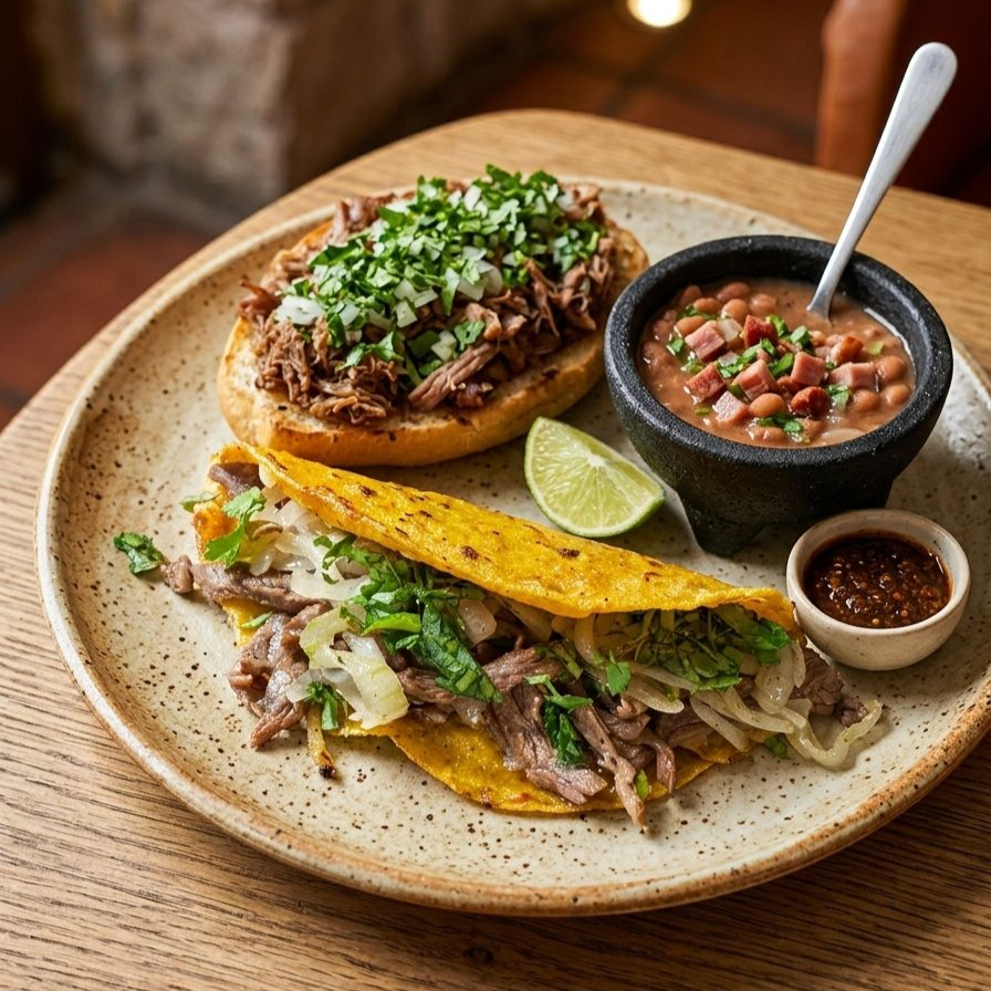 Quesadilla de Cecina en Harina C/queso