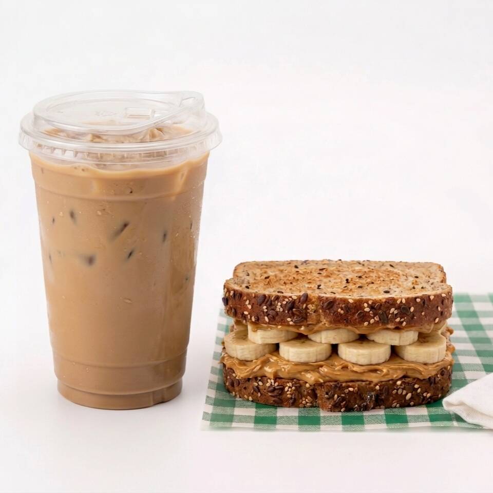 🍌 Banana Peanut Butter + 🧋Latte