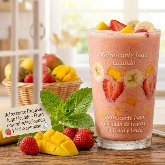 Jugos Naturales en Leche
