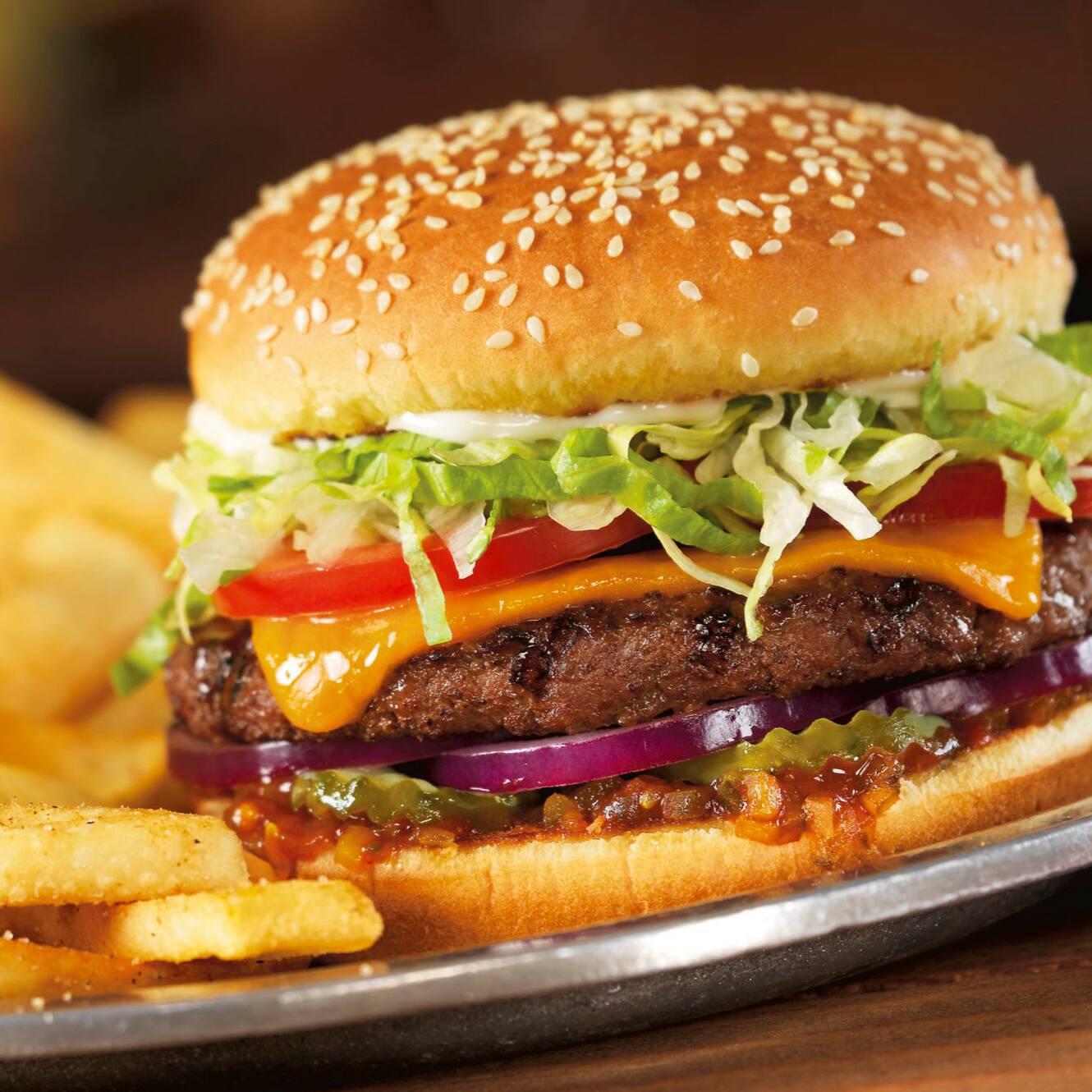 BURGER CON QUESO
